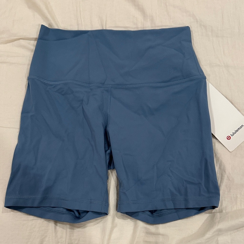 lululemon athletica Women's align 6” utility Blue NWT SIZE 6